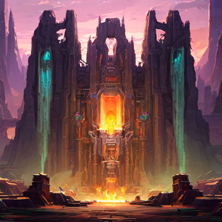 02049-1138796299-An ancient aztec cathedral with religous iconography and large pillars with sconces within a haunted jungle aztec ancient histor.png